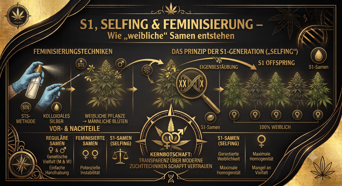 S1, Selfing & Feminisierung: Genetische Rekombination und die Wahrheit hinter Elite-Samen