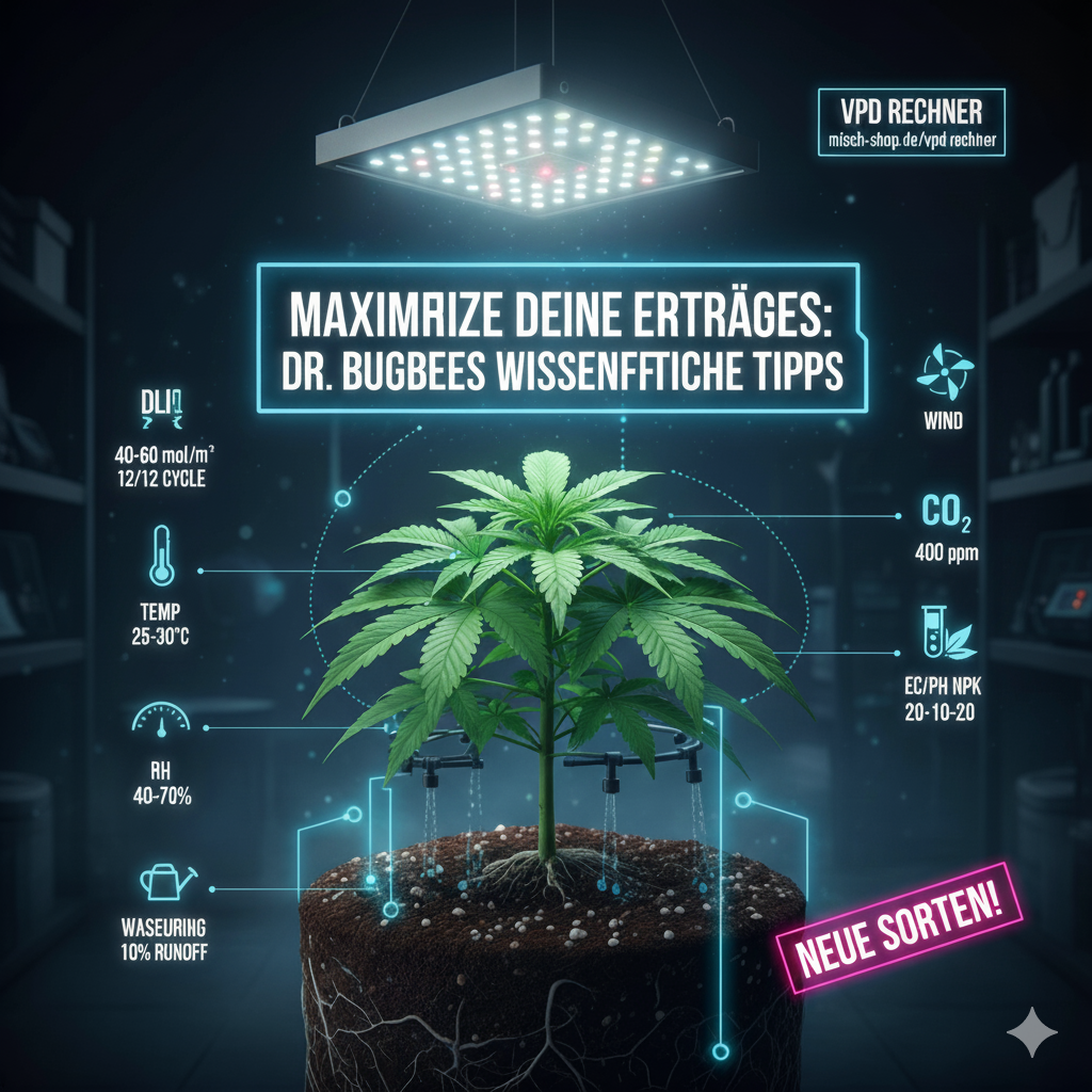 So holst du das Maximum aus deinem Cannabis-Anbau raus: Der ultimative Leitfaden von Dr. Bruce Bugbee