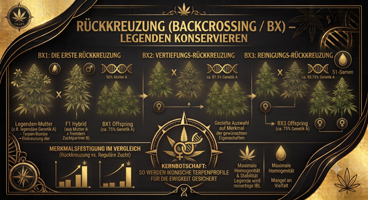 Rückkreuzung (Backcrossing / BX) & Breeder-Nomenklatur: Wie Legenden-Genetiken für die Ewigkeit zementiert werden