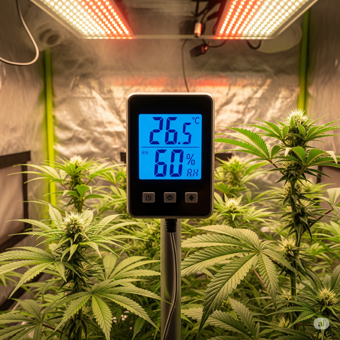 Optimales Klima im Grow-Raum: Temperatur und Luftfeuchtigkeit für jede Phase