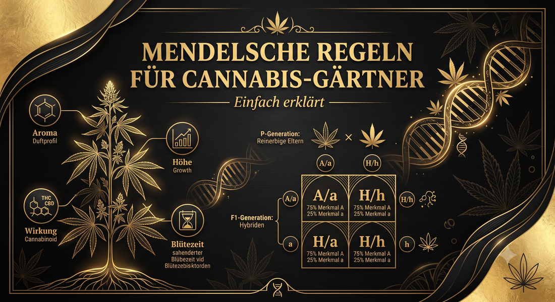Mendelsche Regeln für Cannabis-Gärtner: Die Mathematik hinter exklusiver Genetik