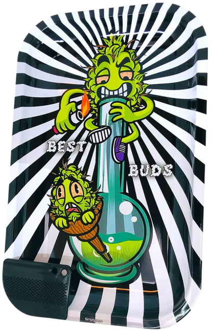 Best Buds Rolltablett mit magnetischer Grinder-Karte