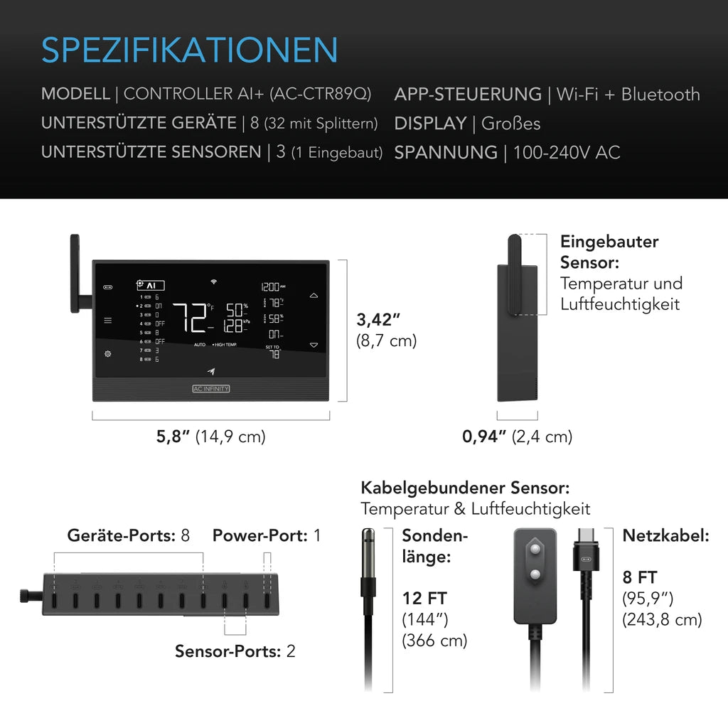 Controller AI+ (AC Infinity) Grow Zubehör von AC Infinity