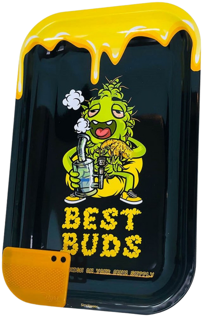 Best Buds Rolltablett mit magnetischer Grinder-Karte